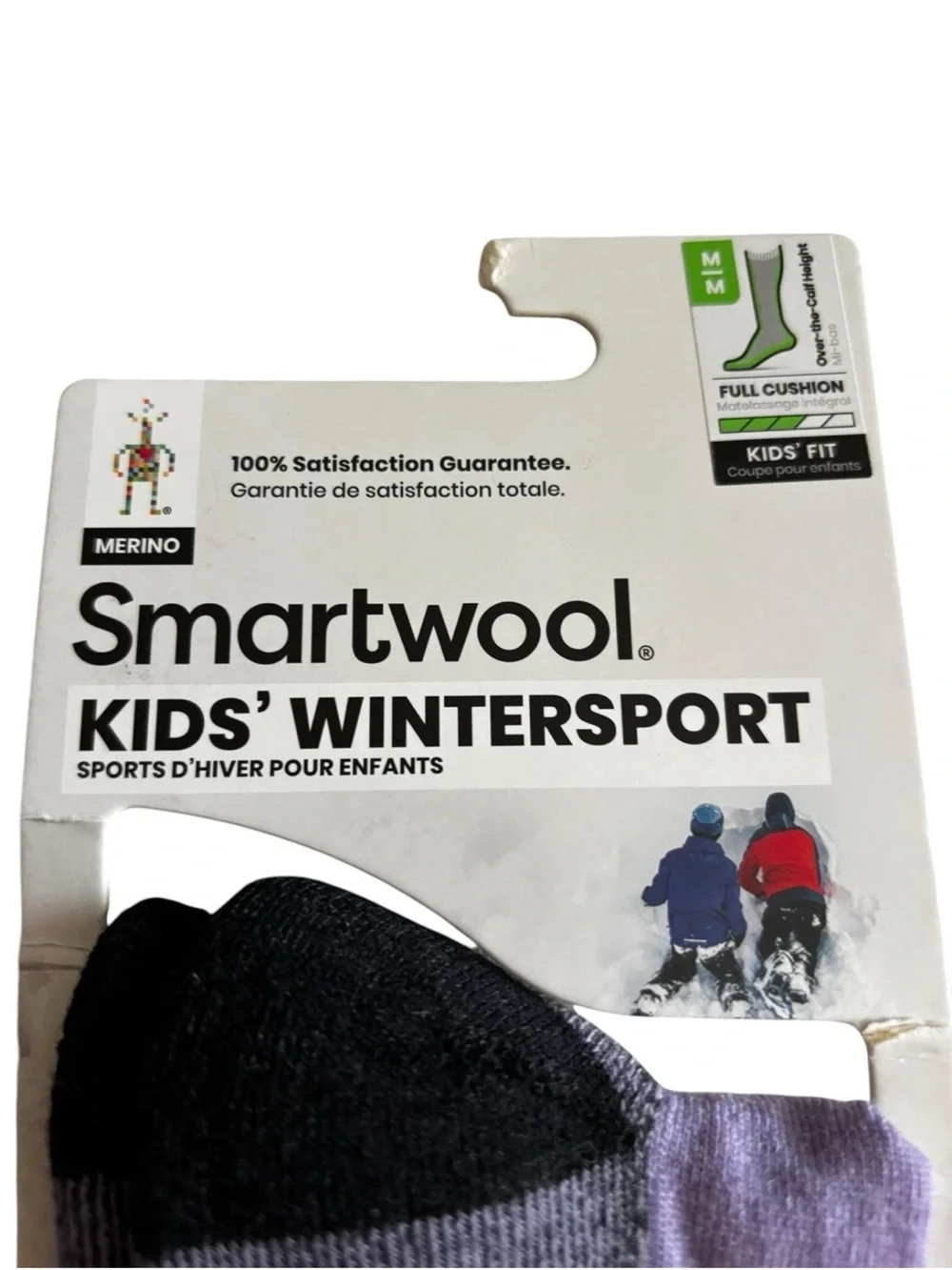 NEW Smartwool Kids Wintersport Over the Calf Socks Size Medium M 12 - 2.5 Wool